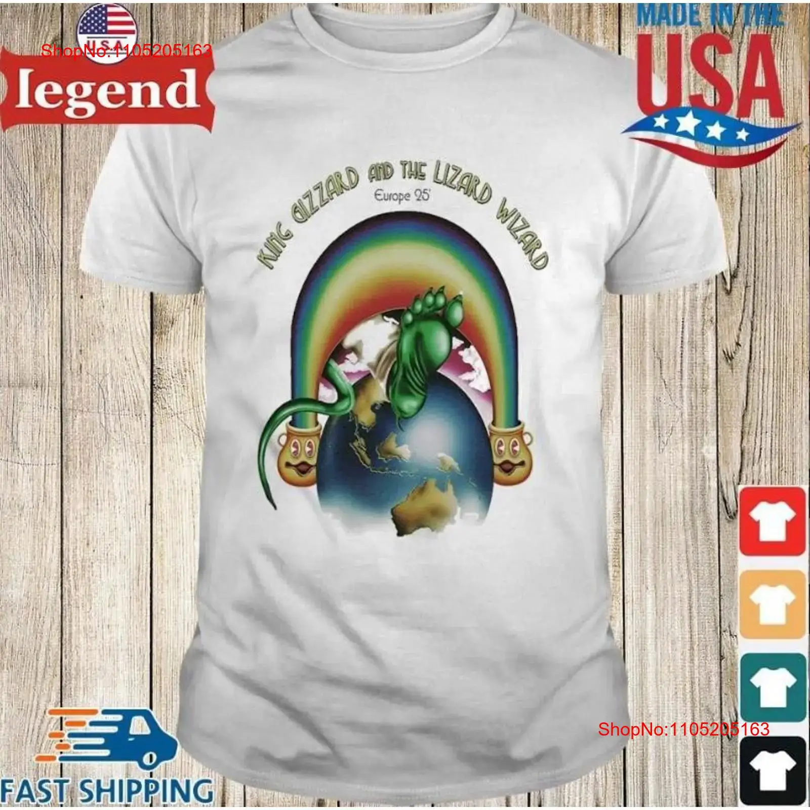 Men Fashion King - Camiseta King Gizzard The Lizard Wizard