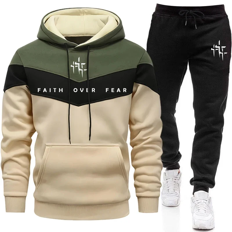 Mens Fashion Urban - Conjunto Deportivo para Hombre Faith Over