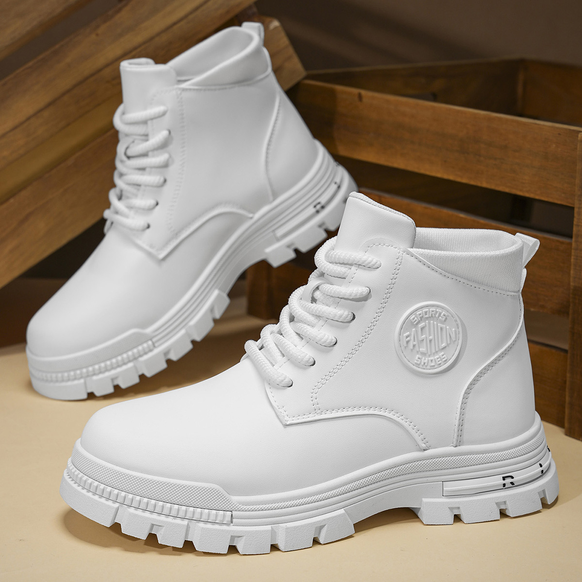 Men'S Fashion News - Botas de moto blancas a la