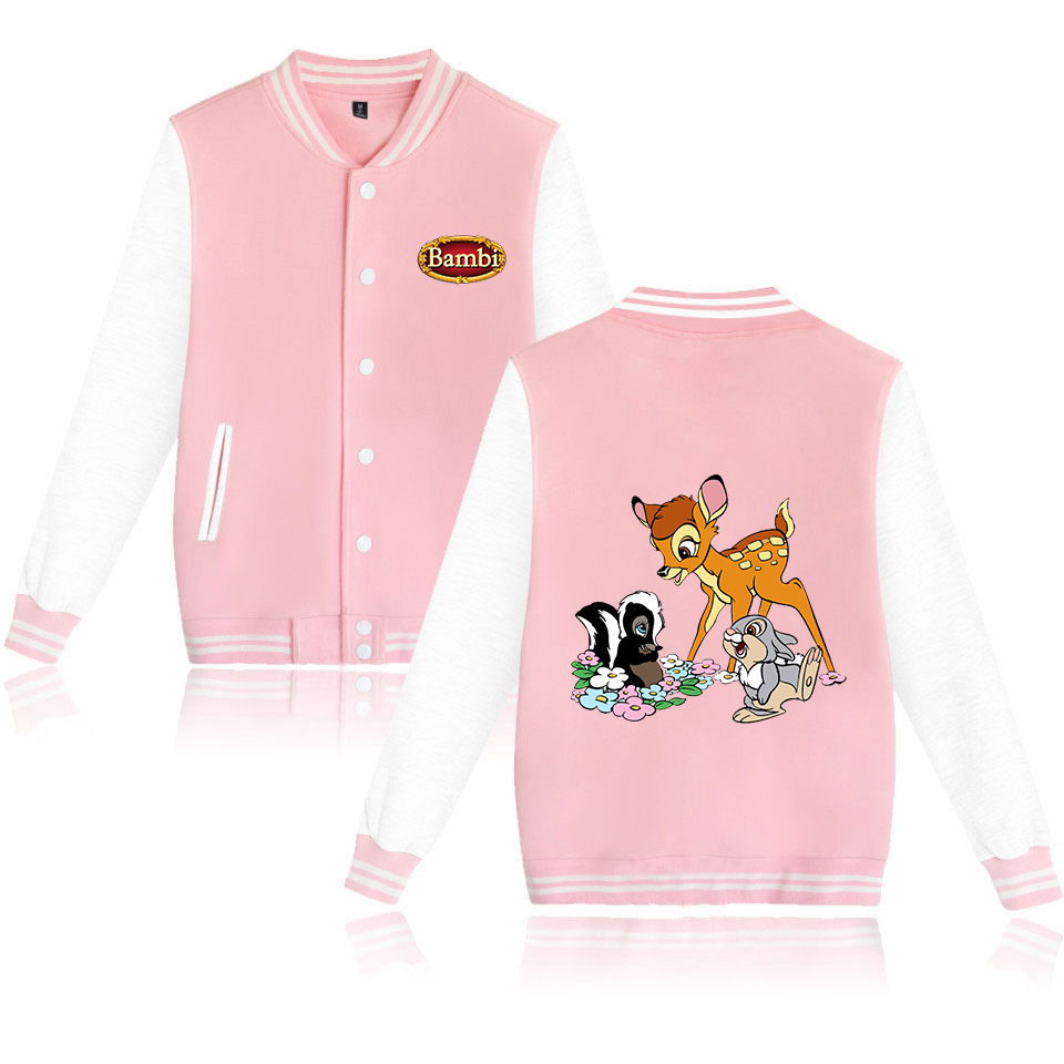 Varsity Jacket Letterman - Bambi-chaqueta Bomber de béisbol para hombres