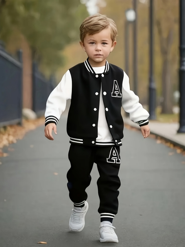 Varsity Jacket Letterman - Conjunto de dos piezas de chaqueta