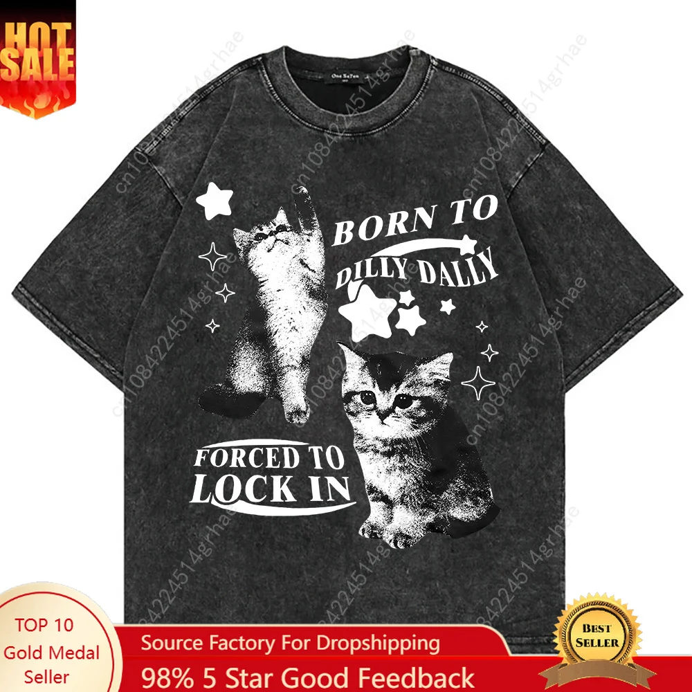 Men'S Fashion V Neck T Shirts - Camiseta 100% Algodón Vintage Lavado Estilo