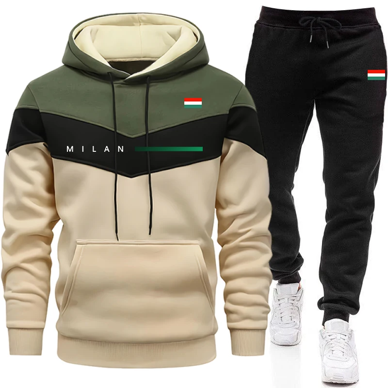 Mens Fashion Urban - Conjunto de Sudadera con Capucha y