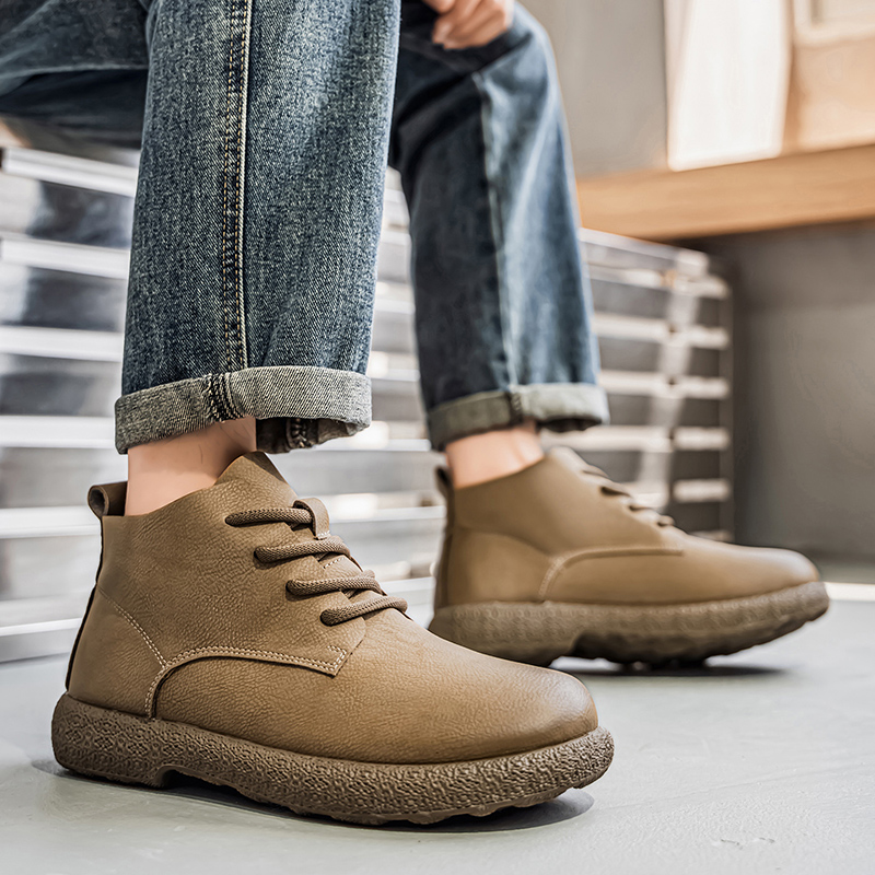 Men'S Fashion News - Botines para hombre Botas cortas marrones