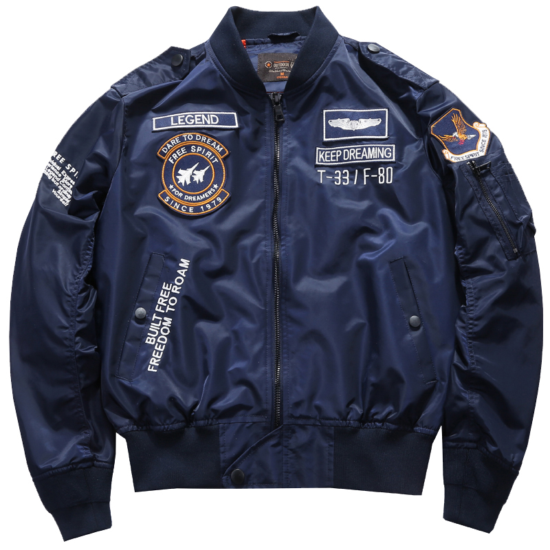 Varsity Jacket Letterman - Chaqueta Bomber de vuelo MA-1 del