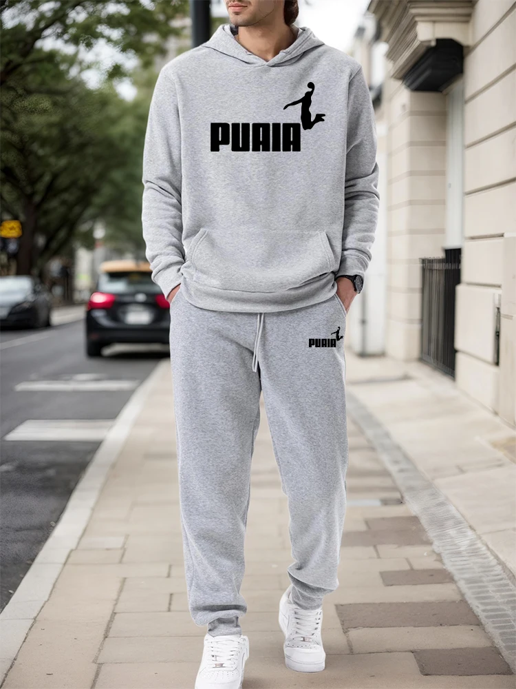 Mens Fashion Urban - Conjunto para Hombre/Sudadera con Capucha/Pantalones 2026