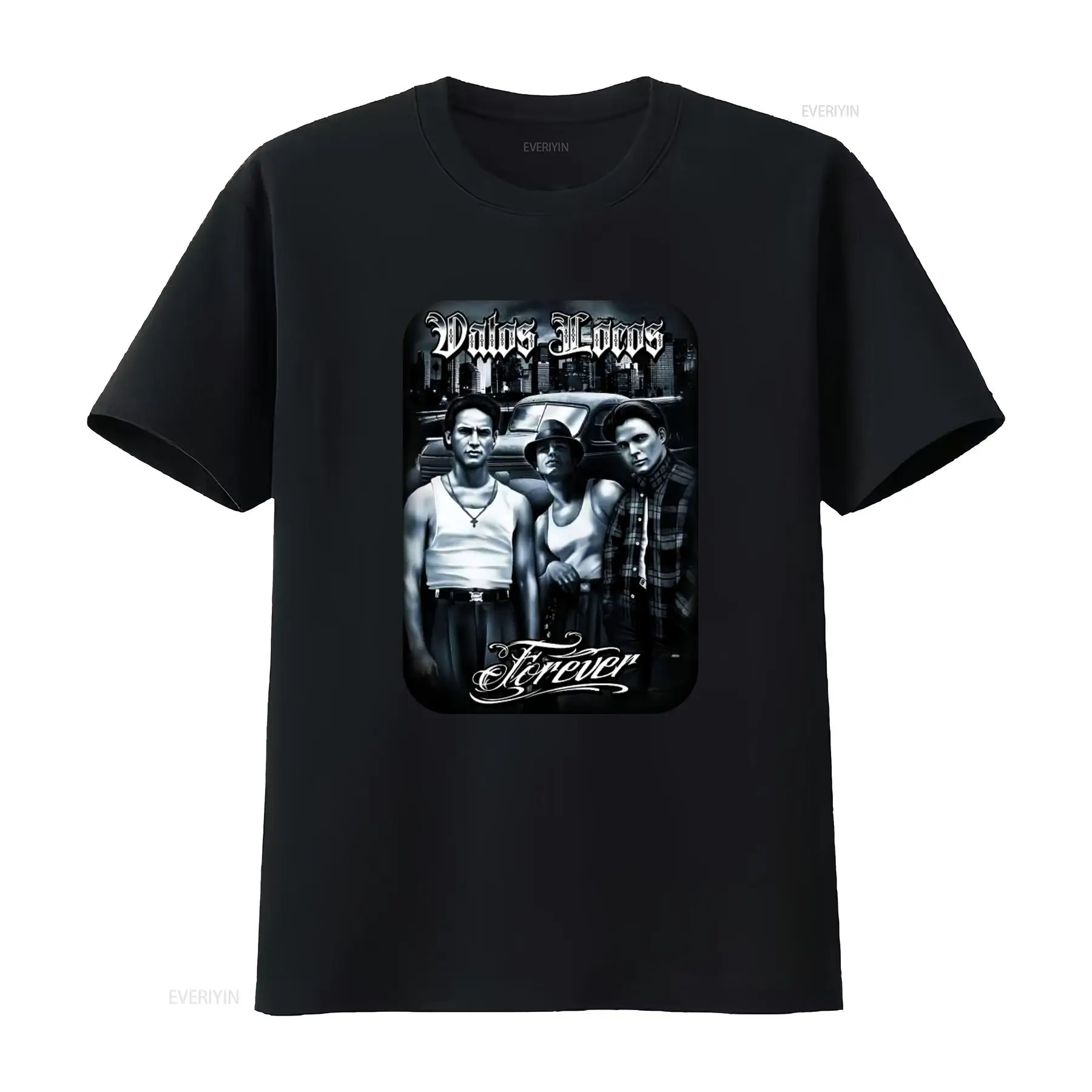 Mens Fashion Urban - Camiseta de Hombre Vatos Locos Forever,