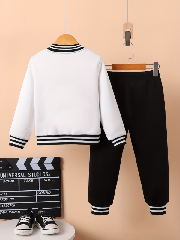 Conjunto de dos piezas de chaq - Varsity Jacket Letterman reseña y precio