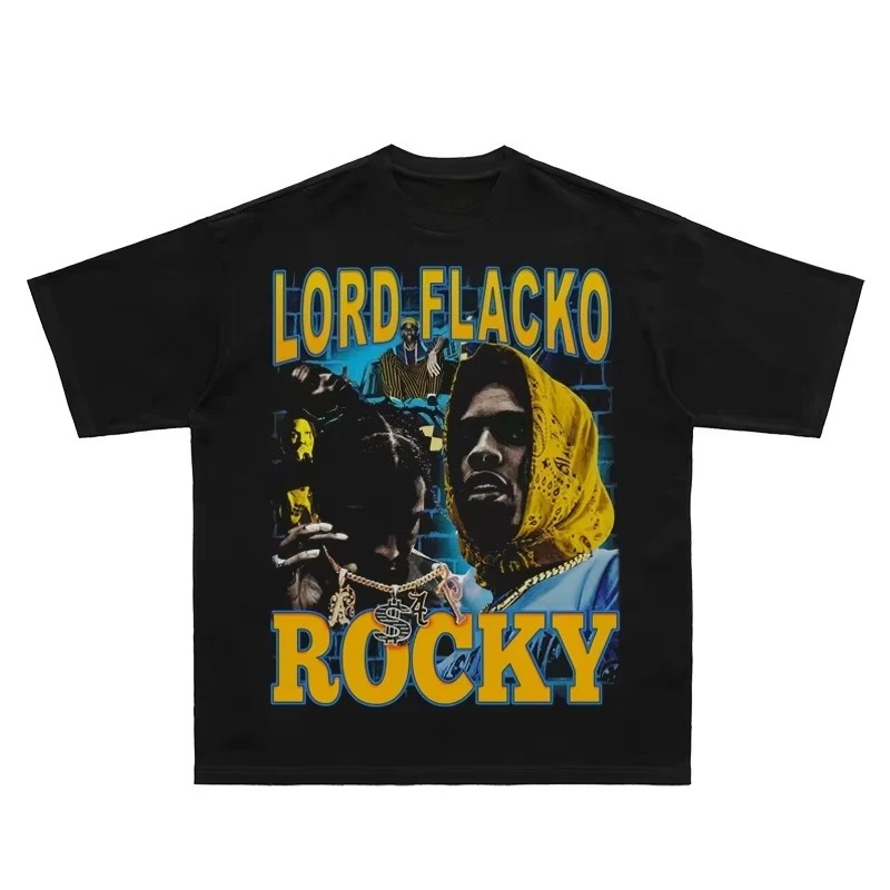 Camiseta con estampado de retr - Mens Fashion Early 2000S reseña y precio