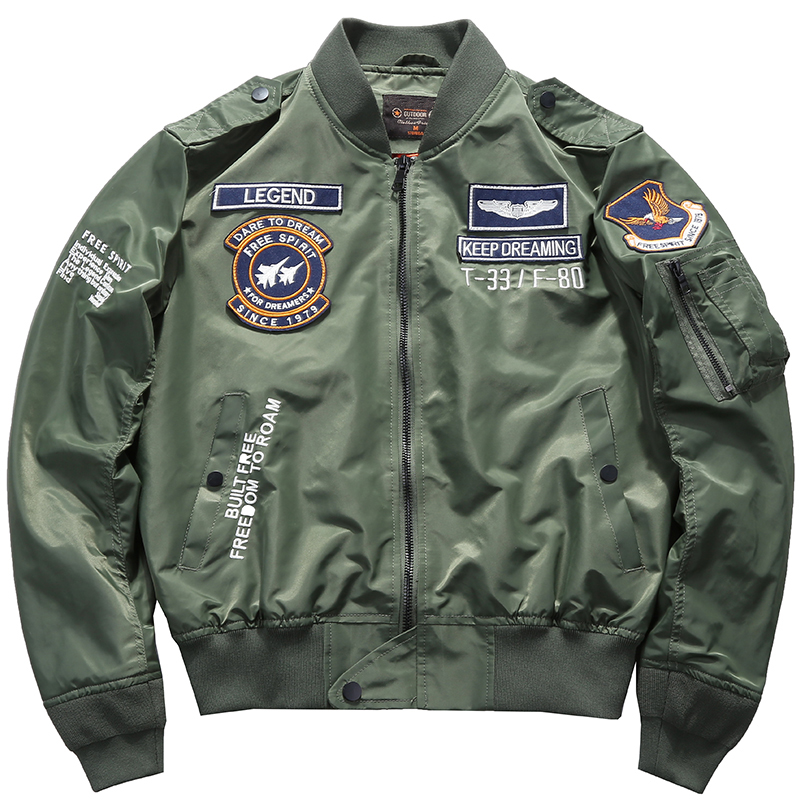 Chaqueta Bomber de vuelo MA-1  - Varsity Jacket Letterman reseña y precio