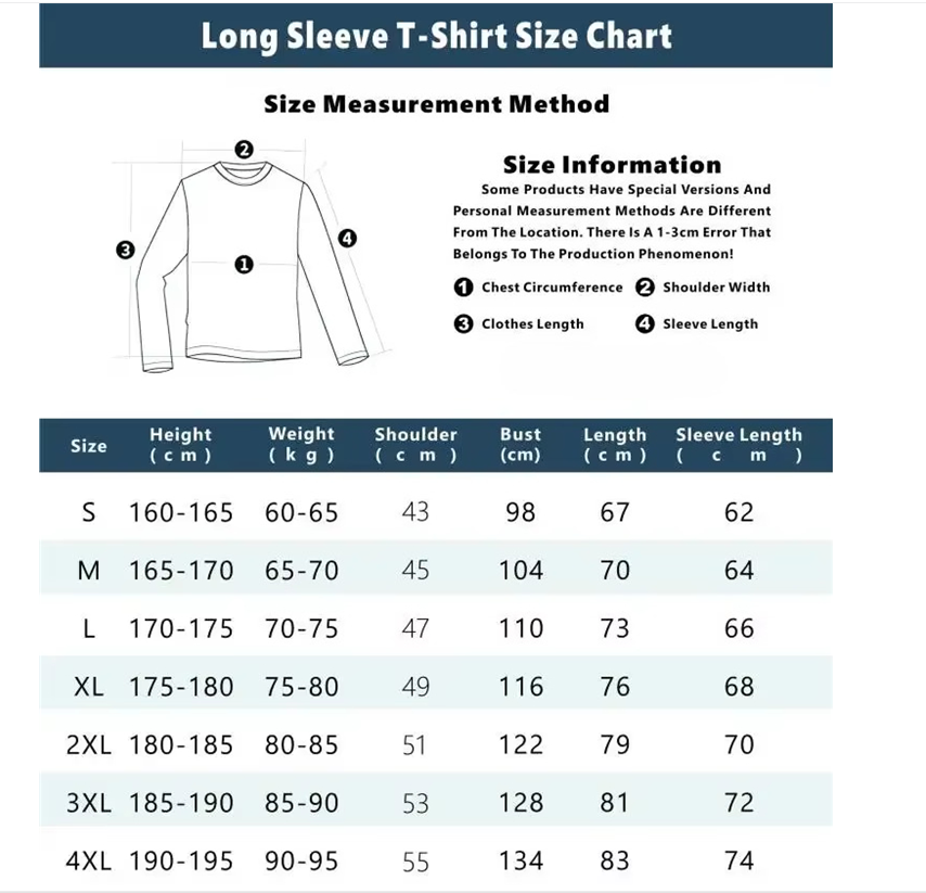 Camiseta de manga larga con es - Men'S Fashion Trends reseña y precio