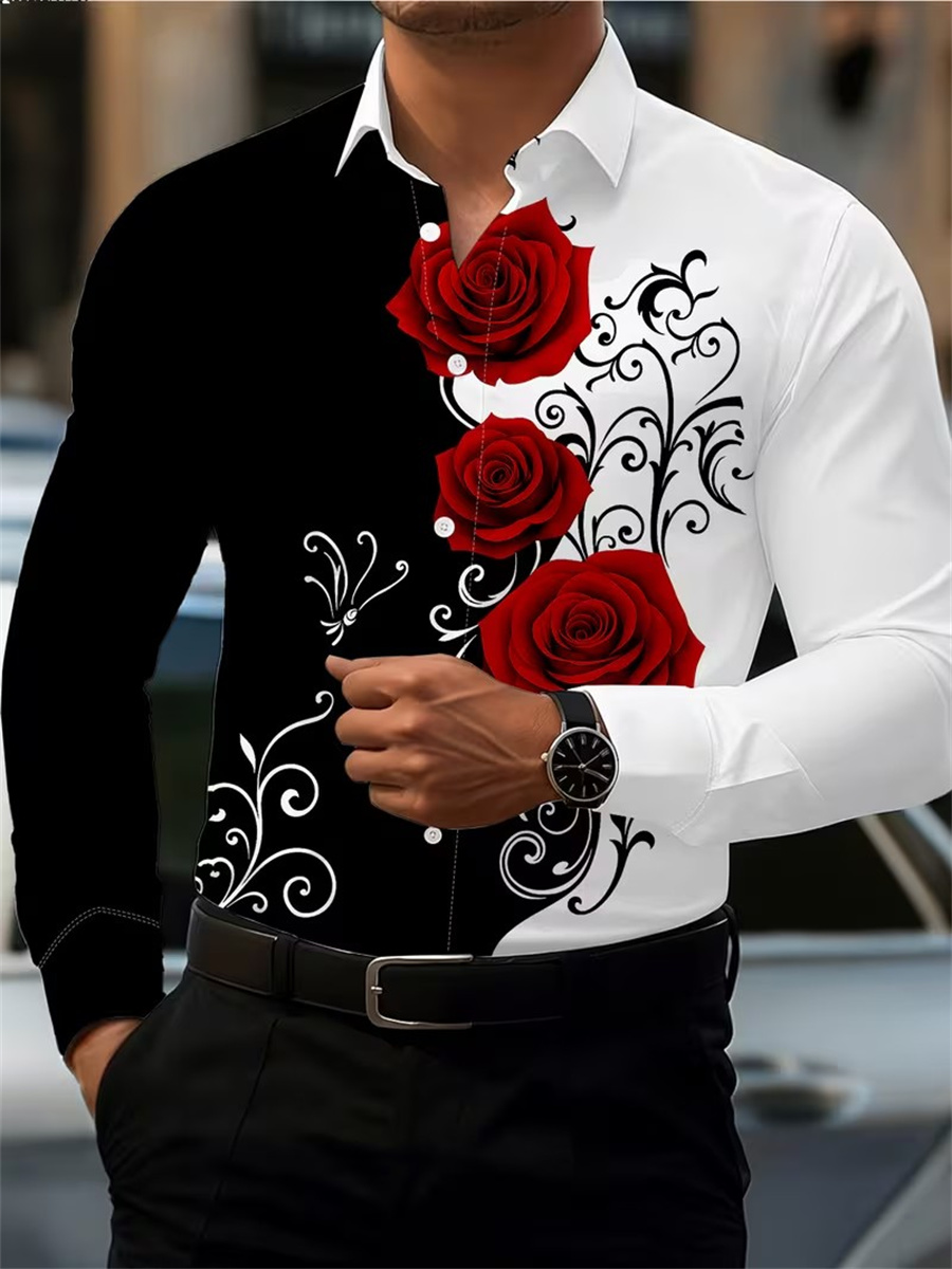 Camisa de Manga Larga con Esta - Men'S Fashion Trends reseña y precio