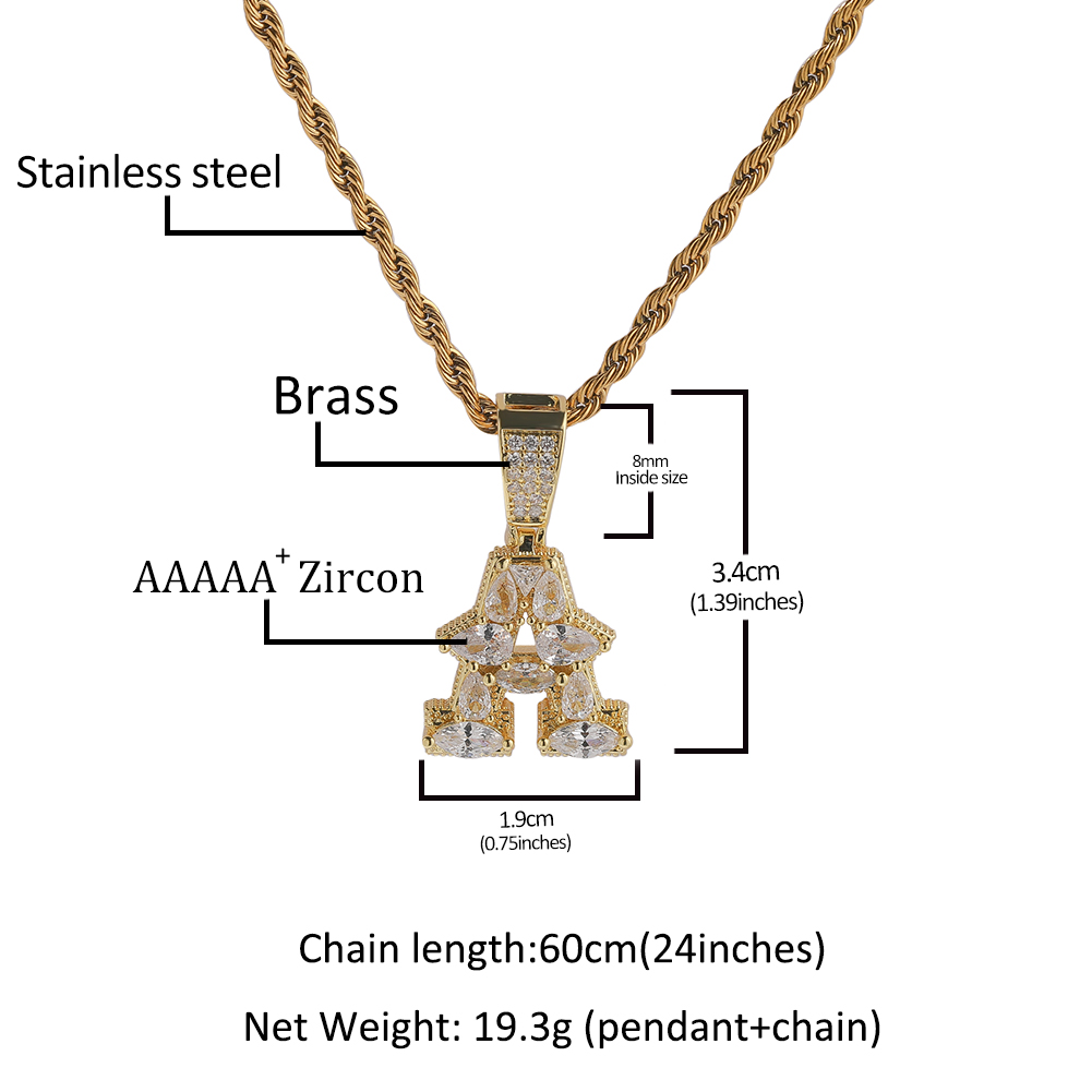 THE BLING KING Colgante Person - Men Fashion King reseña y precio